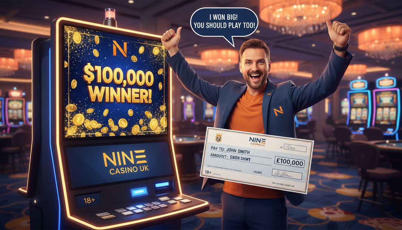 Nine Casino UK featured promotional banner with premium gaming imagery